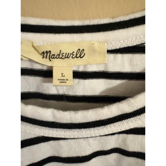 NWT Madewell Cotton Perfect Crewneck Tee Sz L - Picture 7 of 7